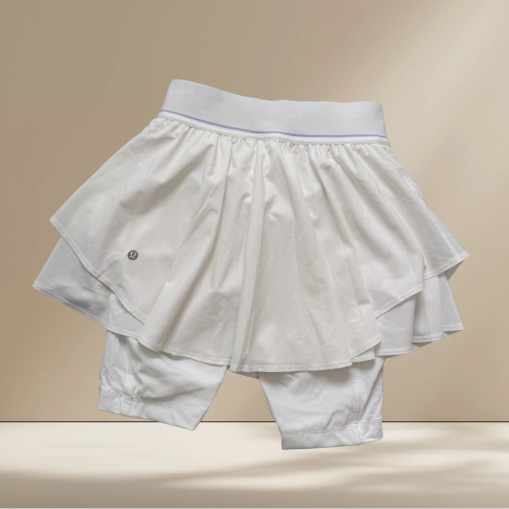 Lululemon Court Rival High-Rise Tennis Skirt | White | Size 4 | NWT - Picture 6 of 8